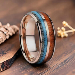 Bague alliance bois