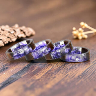 Bague bois epoxy