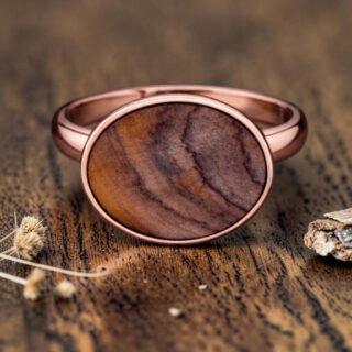Bague bois femme