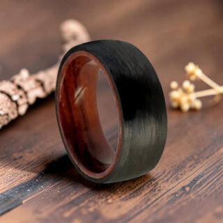 Bague bois précieux