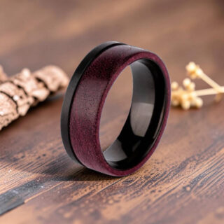 Bague en bois femme