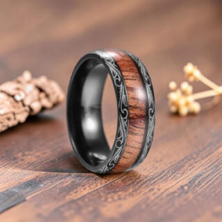 Bague en bois homme