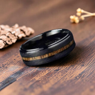 Bague en bois pour homme