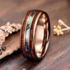 Bague fiancaille bois