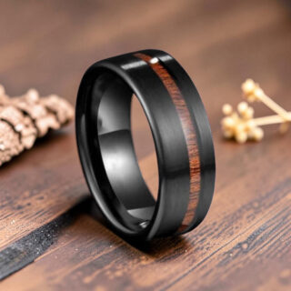 Bague homme bois