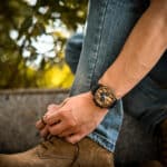 Montre bois et cuir