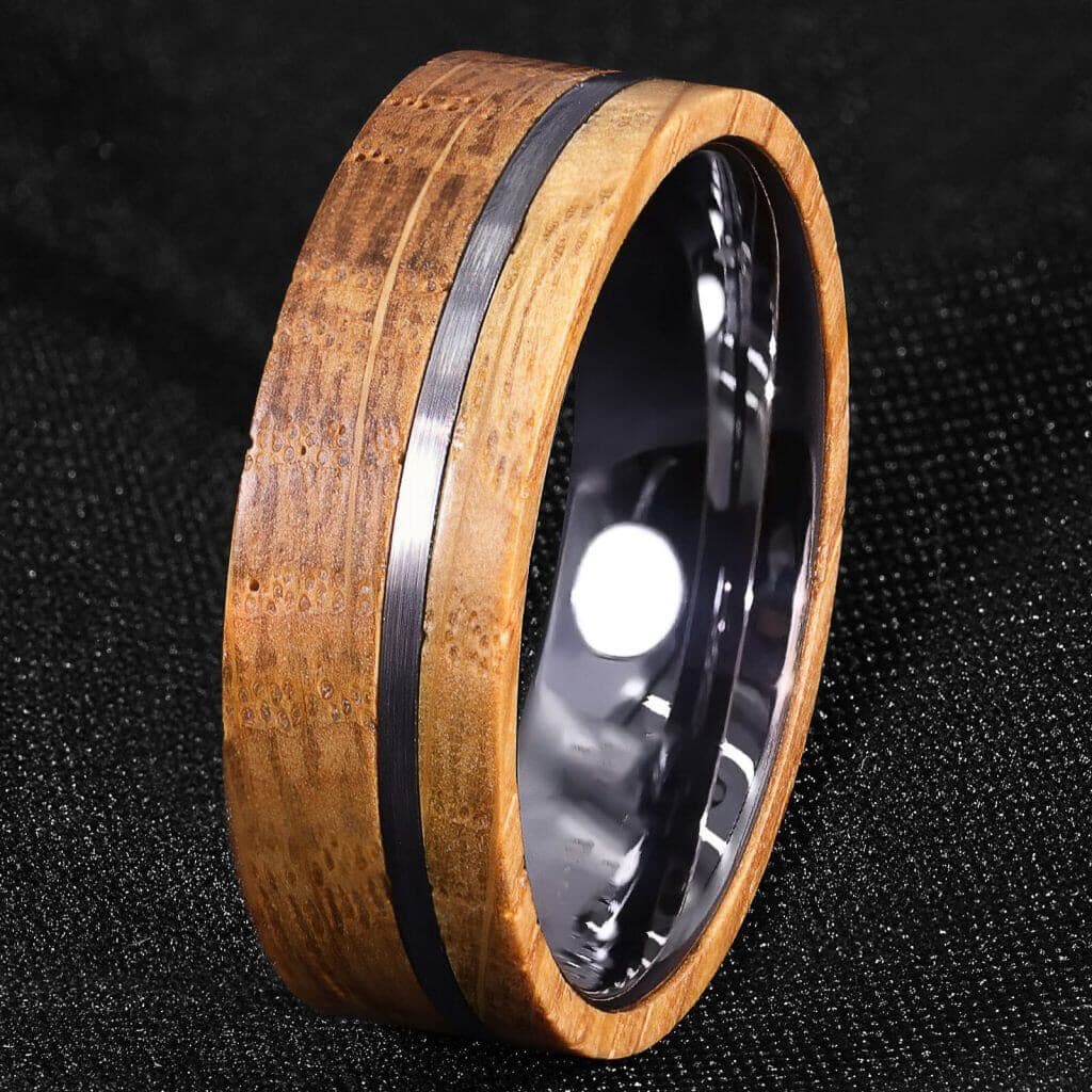 Bague Arbre De Vie Pour Homme En Acier Inoxydable - Modèle Large 10 Mm, Style Rock, Cadeau Romantique