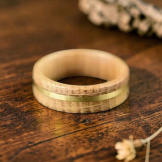 Bague artisanale en bois