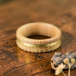 Bague artisanale en bois