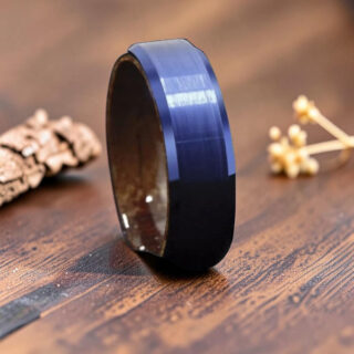 Bague homme bleu