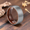 Bague argent bois
