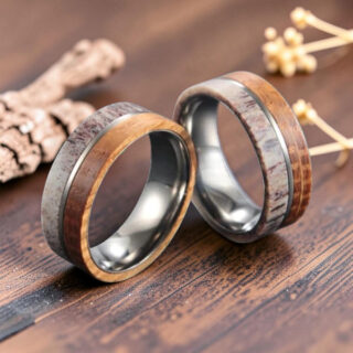 Bague en bois de cerf