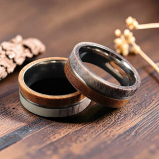 Bague en bois de cerf