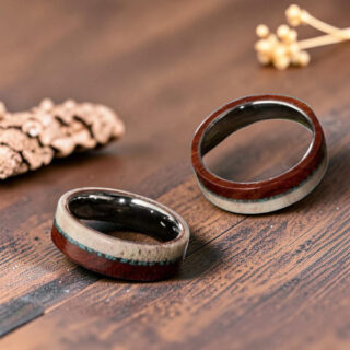 Bague en bois de cerf