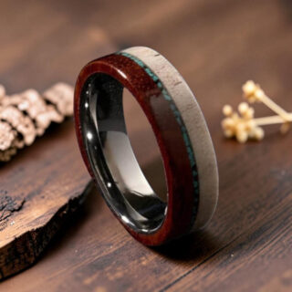 Bague en bois de cerf