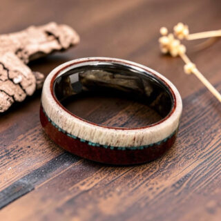 Bague en bois de cerf