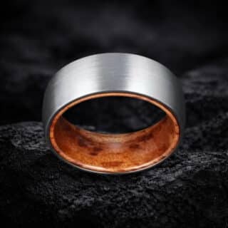 Poya Nature Bague En Carbure De Tungst Ne Pour Homme Alliance Bretonne Bross E Avec Doublure 2 768x768