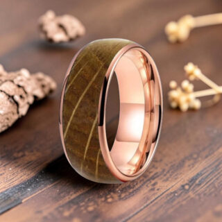 Bague en bois - Bois de Chêne et Tungstène