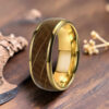 Bague en bois - Bois de Chêne et Tungstène or