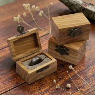01 Ecrin Bague Bois Personnalisable Pour Mariage Ou Fiancailles