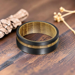 Bague en bois d'olivier