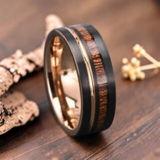 Bague en bois d'olivier