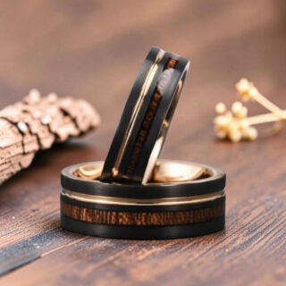 Bague en bois d'olivier