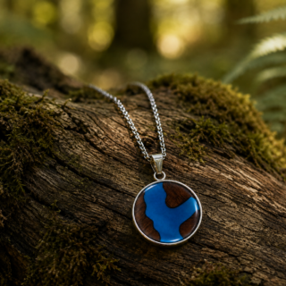 Collier en bois femme