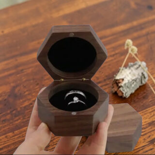 Boite alliances mariage hexagonale