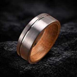Alliance Pour Homme En Bois Et Tungstene 768x782