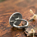 Bague en bois coeur