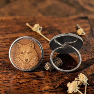 Bague en bois femme personnalisée