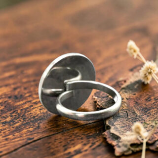Bague en bois yin yang