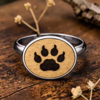 Bague patte de chien