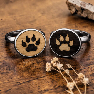 Bague patte de chien