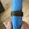 Bague rainurée en chêne des marais