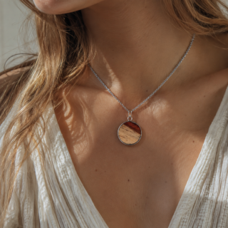 Collier en bois cocobolo