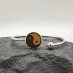 Bracelet bois yin yang