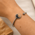 Bracelet bois yin yang