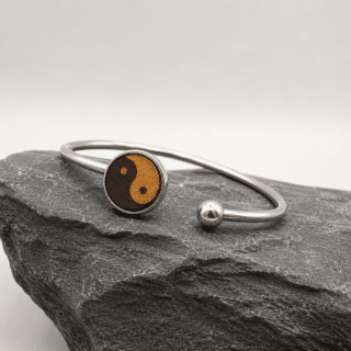Bracelet bois yin yang