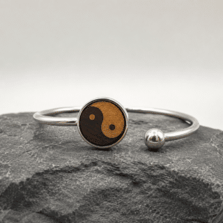 Bracelet bois yin yang
