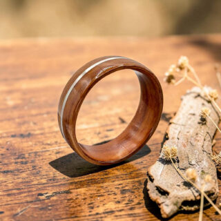 Alliance en bois de palissandre et tungstène