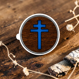 Bague en bois Croix de Lorraine