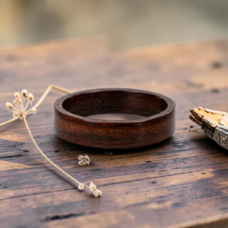 Bague en bois d'ébéne amara