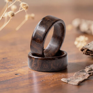 Bague en bois Loupe de Noyer