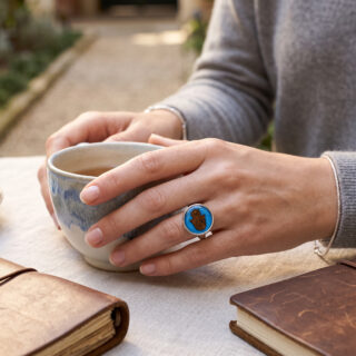 Bague en bois main de Fatma